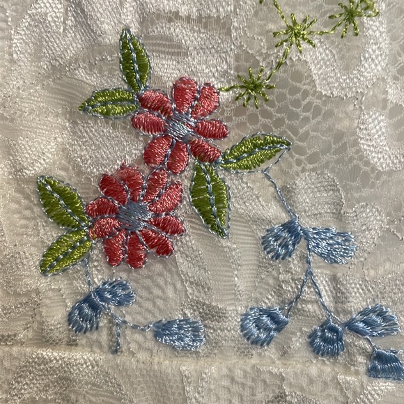 Sandra Darren Lace and Embroidered Sleeveless Dress - Picture 4 of 4